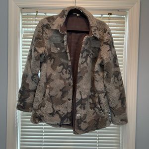 Camo Fuzzy Jacket
